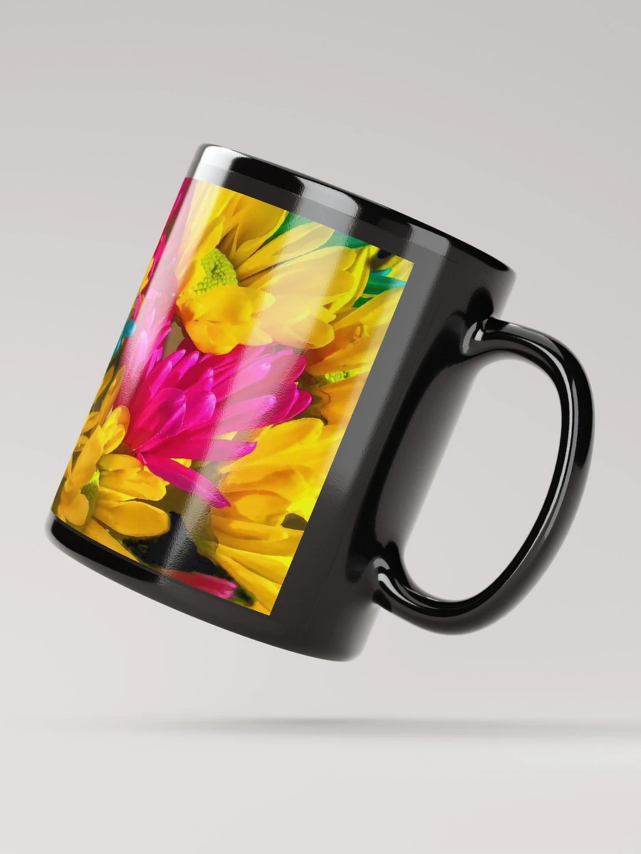 Bright Daisy Bouquet Black Coffee Mug product image (4)