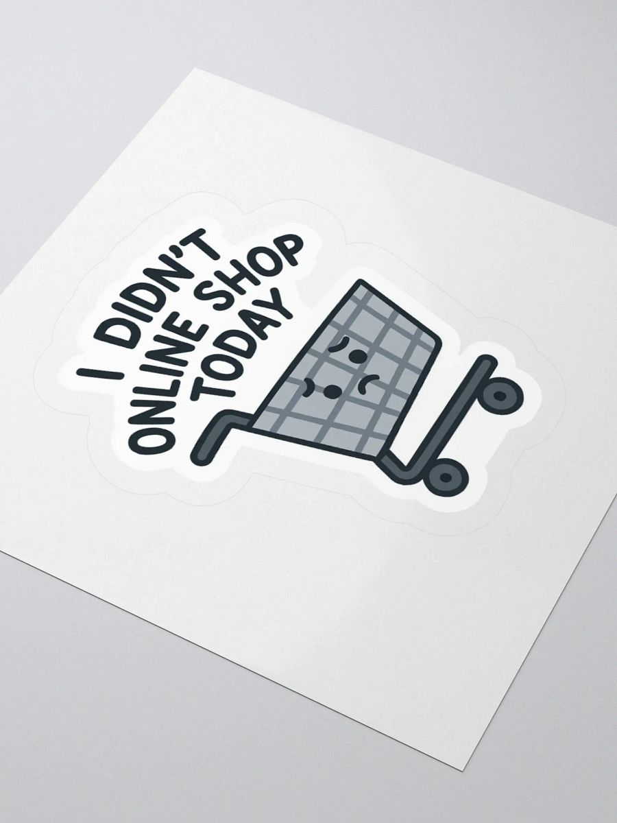 “I Didn’t Online Shop Today” Sticker product image (11)