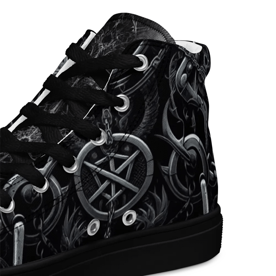 Weak Of Wanting Gothic / Metal Logo High Tops product image (11)