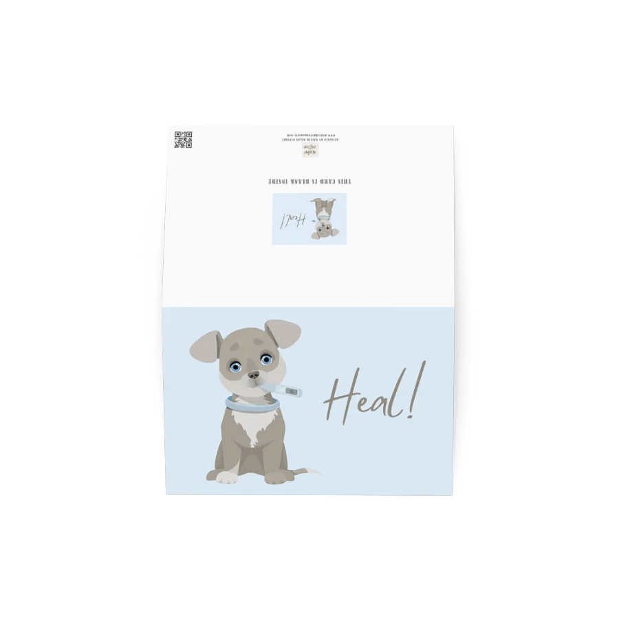 Get Well Soon Puppy and Thermometer product image (5)