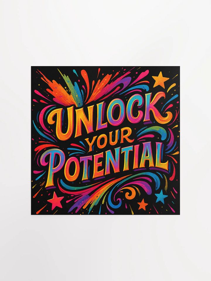 Unlock Your Potential Poster – Motivational Wall Art product image (4)