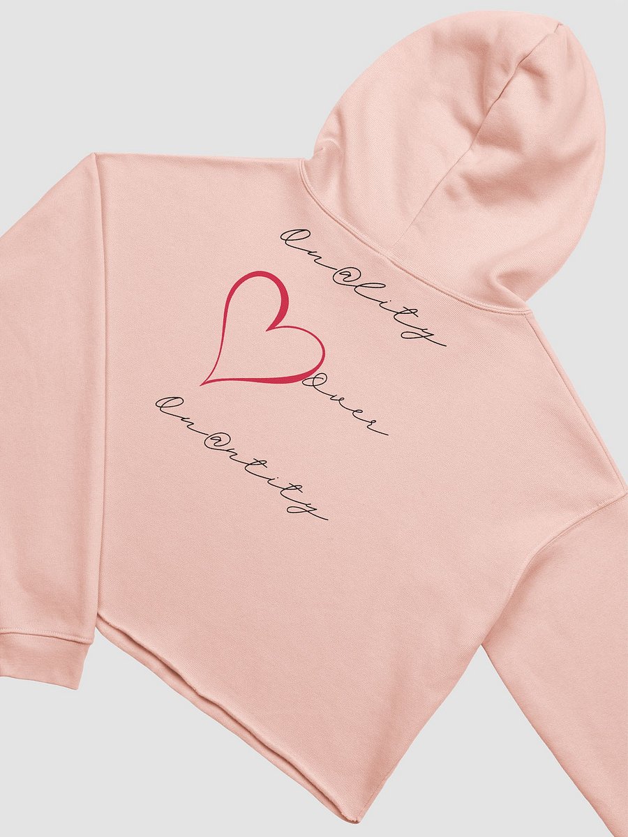"Qu@lity He@rt" Crop Hoodie product image (5)