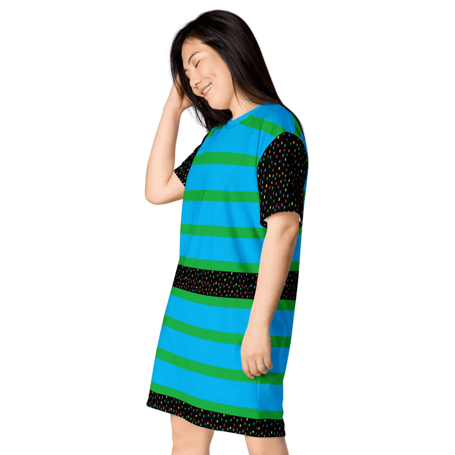 Tshirt Dress - Confetti and 8-Bit Bars product image (4)