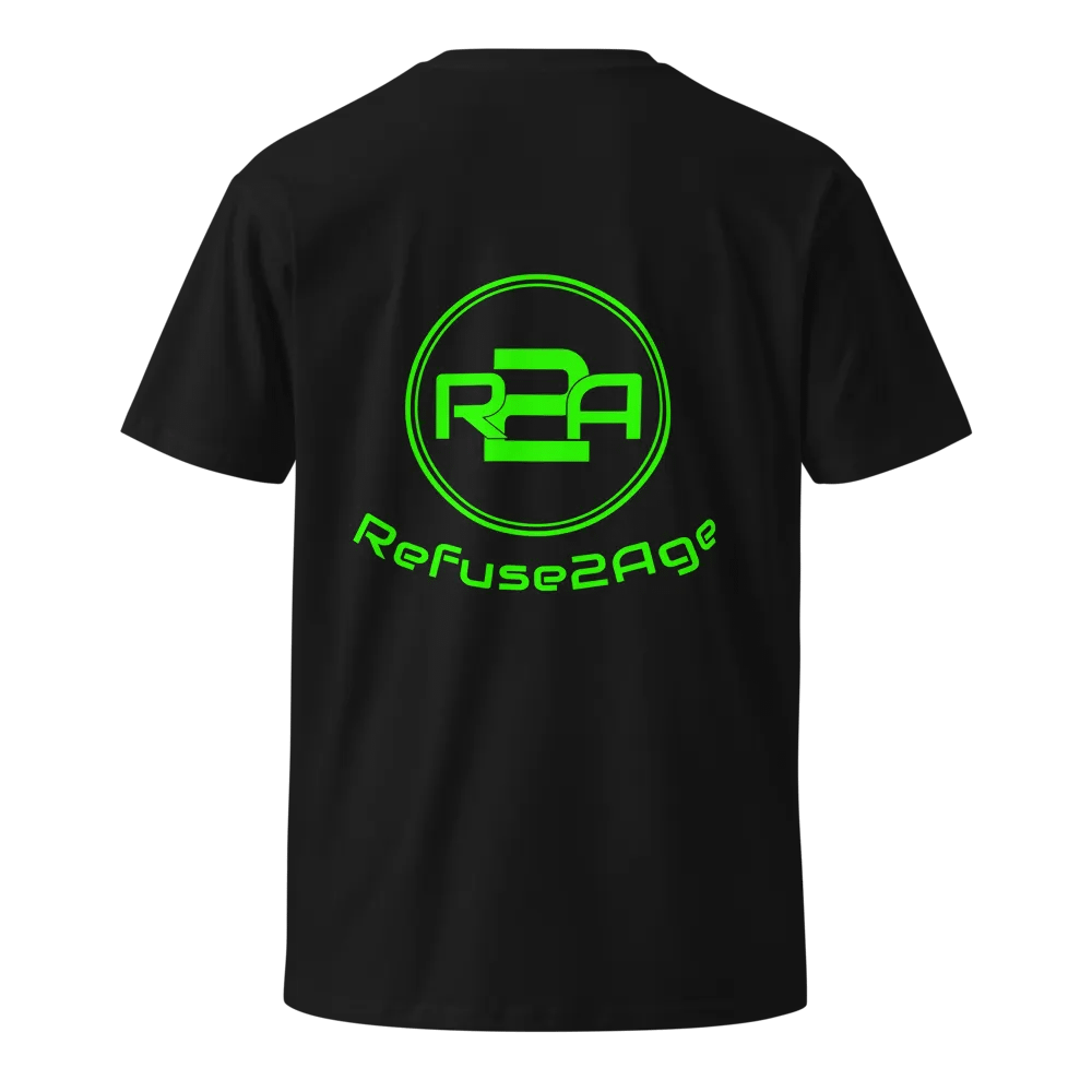 Lime Green Logo T- Shirt Front and Back product image (4)