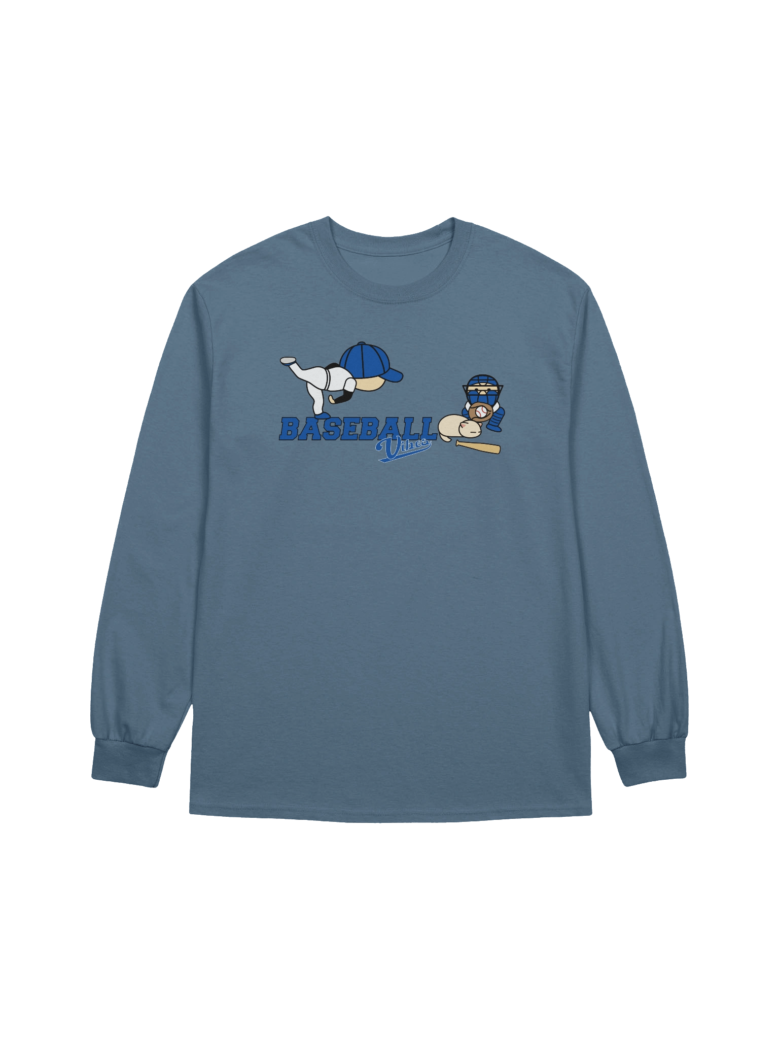 Baseball Cat (Baseball Vibes) - Unisex Adult Long Sleeve T-shirt product image (5)