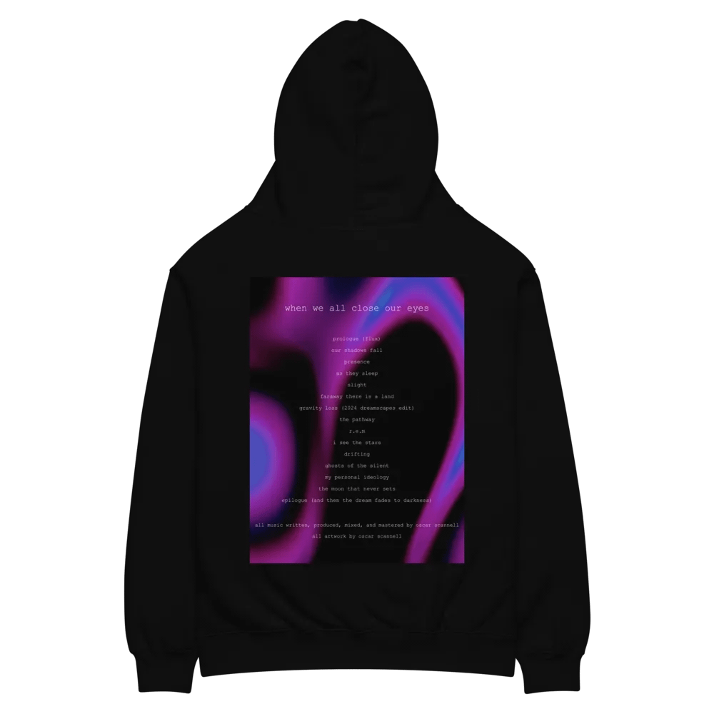 When We All Close Our Eyes - Tracklist Hoodie product image (2)