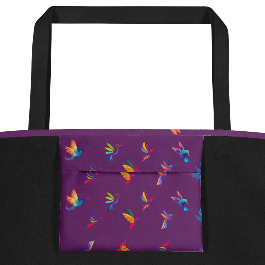 Vibrant hummingbird Dreams Tote Bag for birdlovers product image (2)