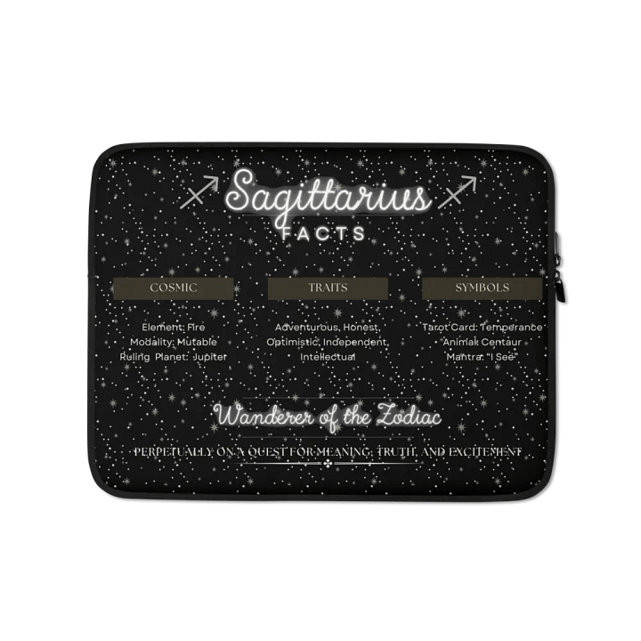 Sagittarius Facts Laptop Sleeve product image (1)