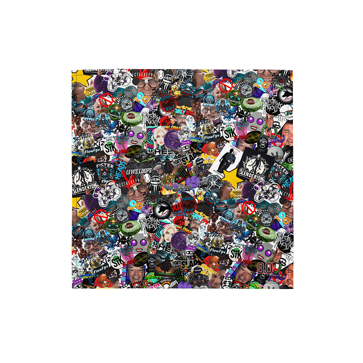 90%er Sticker Bomb Bandana product image (1)
