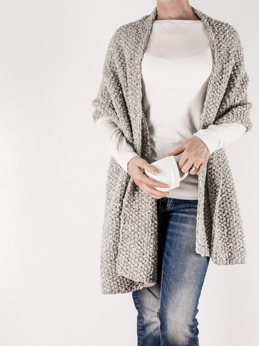 Velvet Textured Scarf Pattern - Tenderness product image (1)