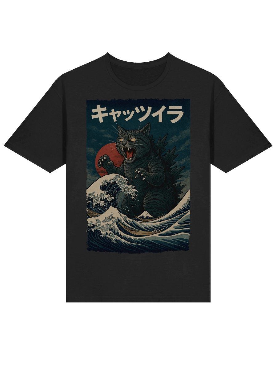 Catzilla Japanese Art T-Shirt product image (16)