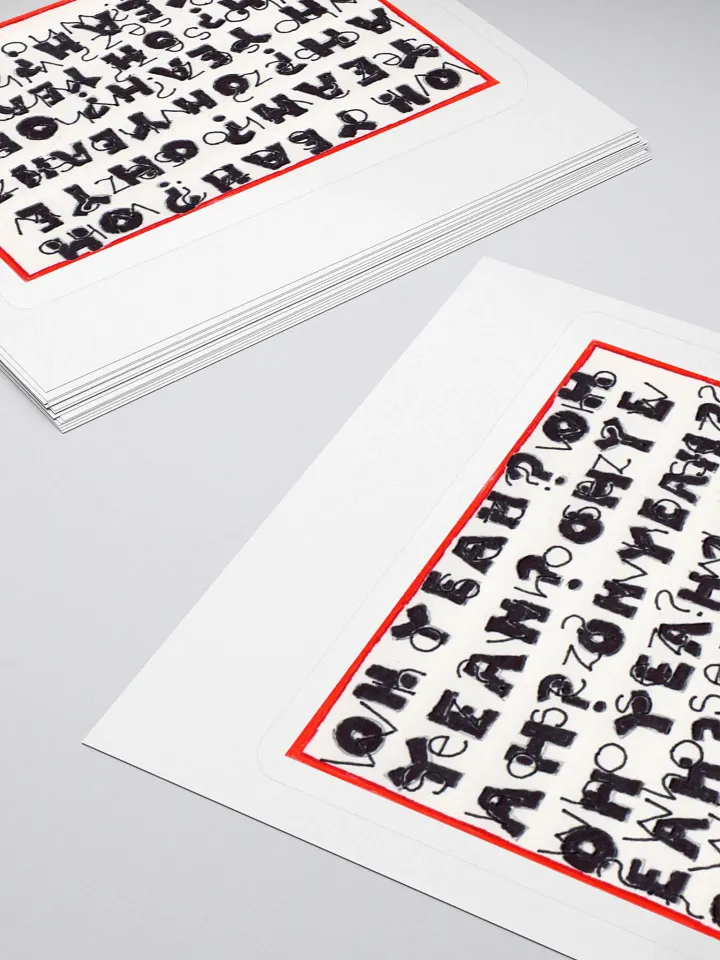 oh yeah? who sez? Stickers product image (2)