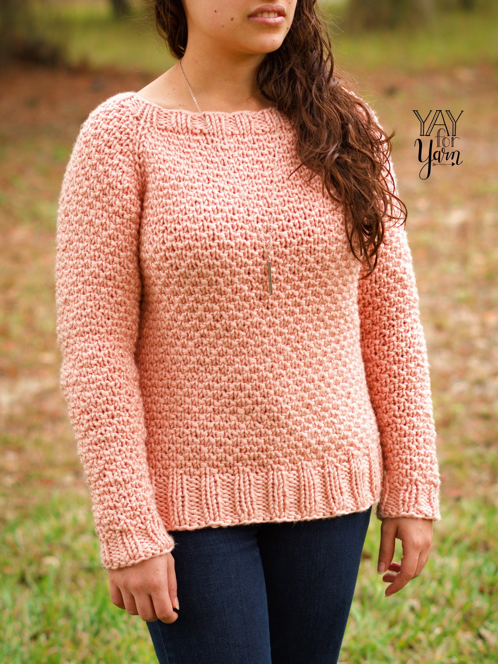 Dotty Pullover - Women's Raglan Sweater PDF Knitting Pattern & Video Tutorial product image (5)