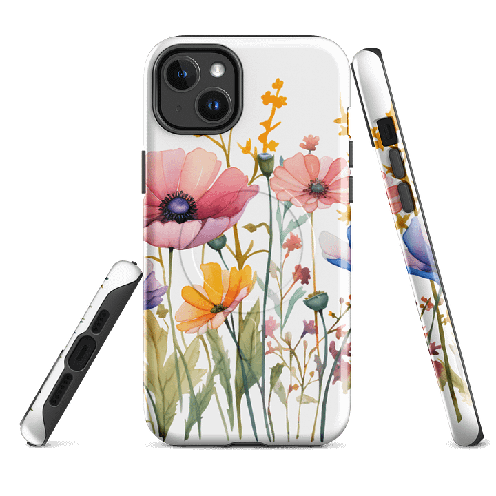 Watercolor Blooms MagSafe® Tough iPhone® Case product image (2)