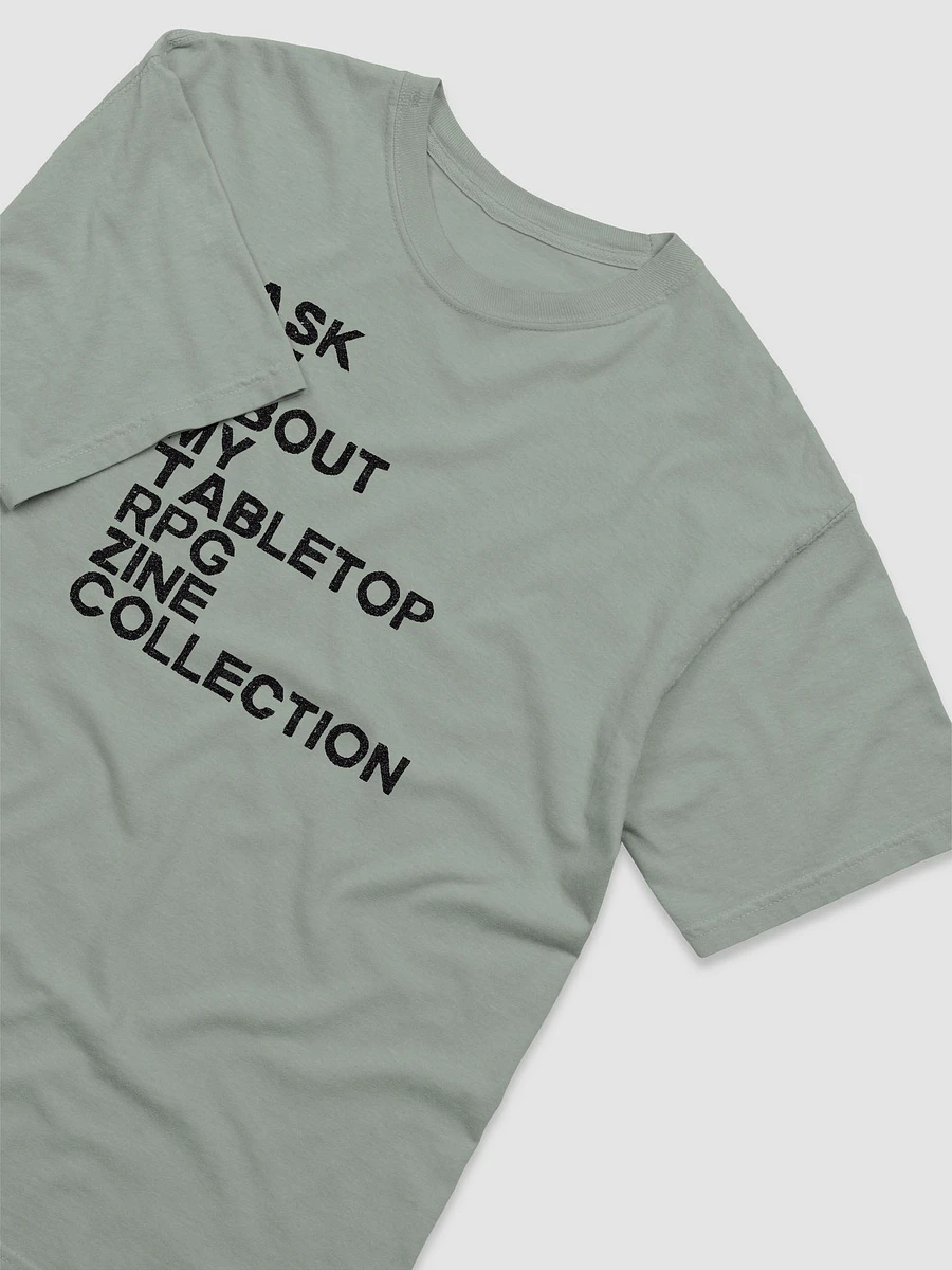 Ask Me About My Tabletop RPG Zine Collection Soft T-shirt (Black) product image (26)