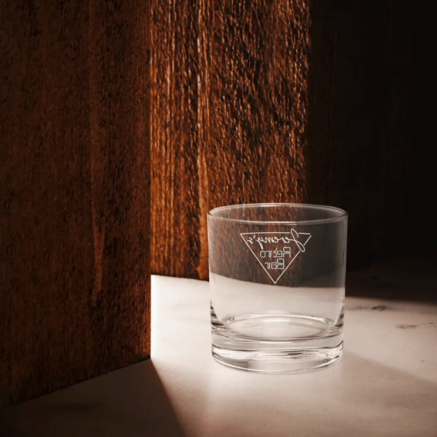 Retro Bar Logo Rocks Glass product image (12)