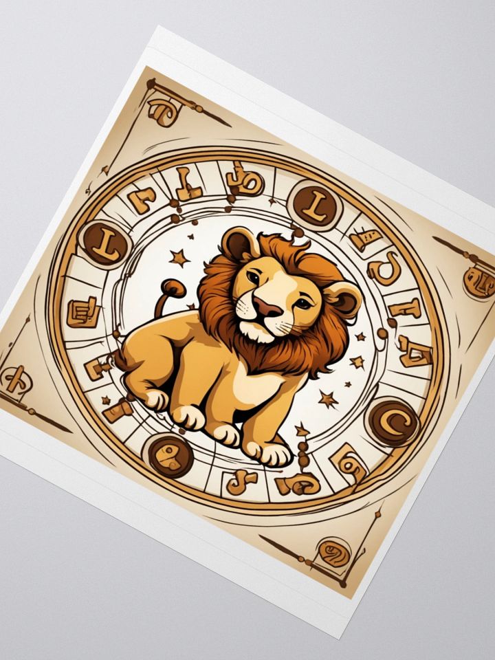 Leo Zodiac Sticker product image (5)