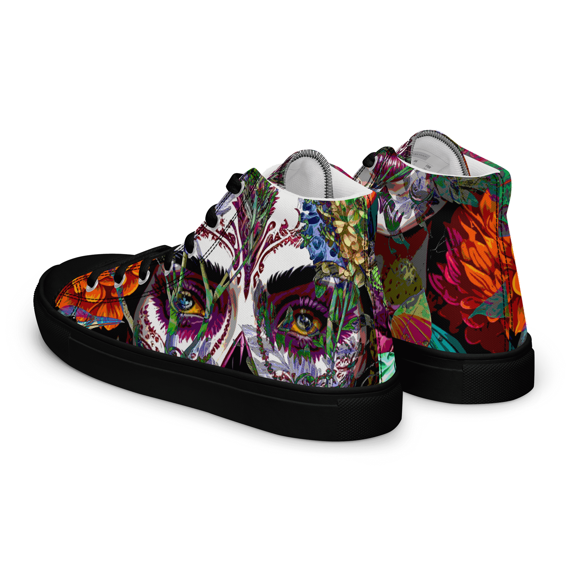 Sugar Skull Men's High Top Canvas Shoes product image (8)