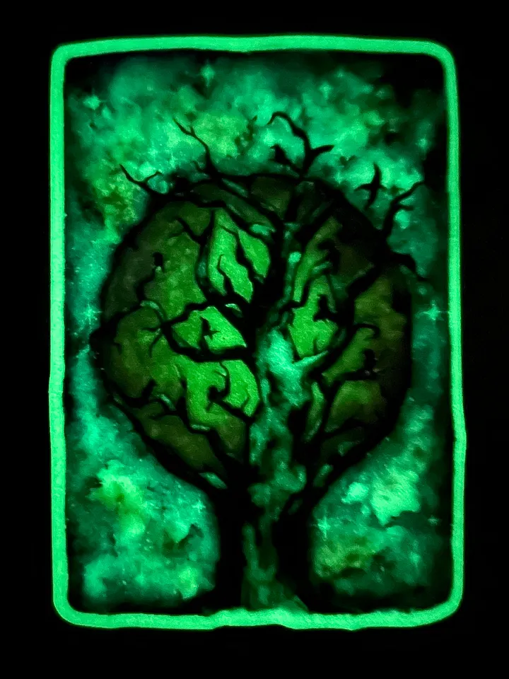 Glow-in-the-Dark Harvest Moon Vinyl Sticker product image (2)