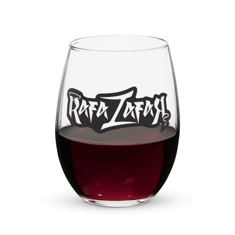 RafaZafar Logotext Stemless Wineglass (outlined) product image (5)