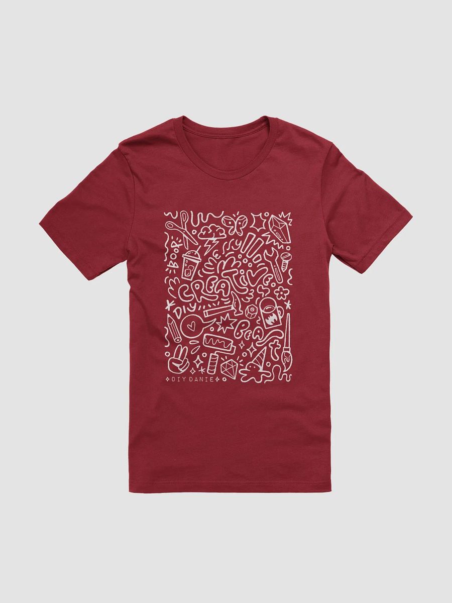 CREATIVE CHAOS T-Shirt - White txt product image (1)