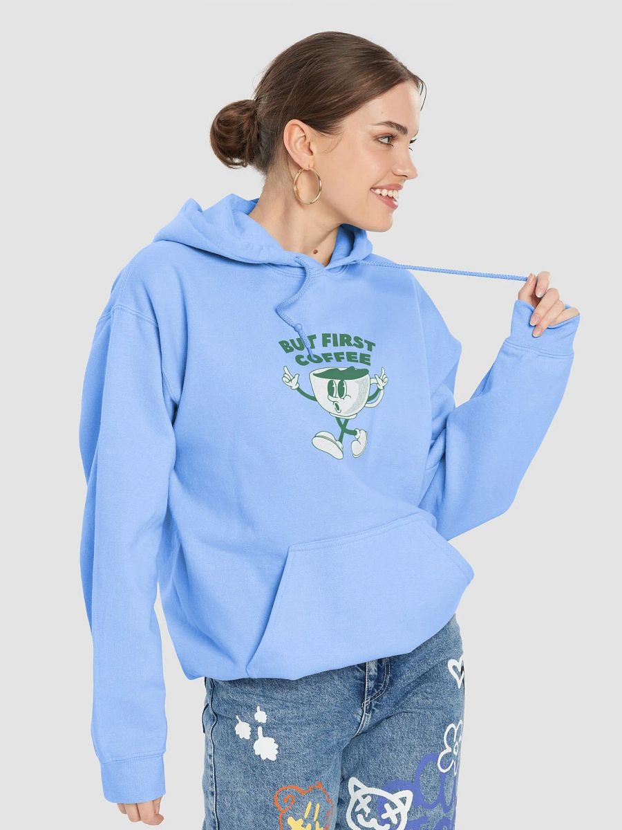 But First Coffee | Vintage Aesthetic Classic Hoodie product image (7)