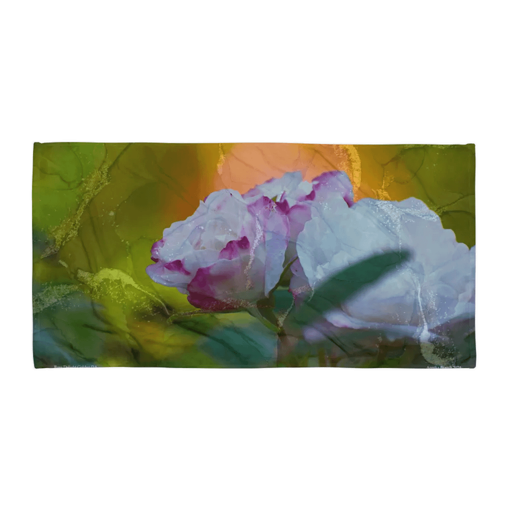 Sublimated Towel: Rose Delight Golden (DA) product image (1)