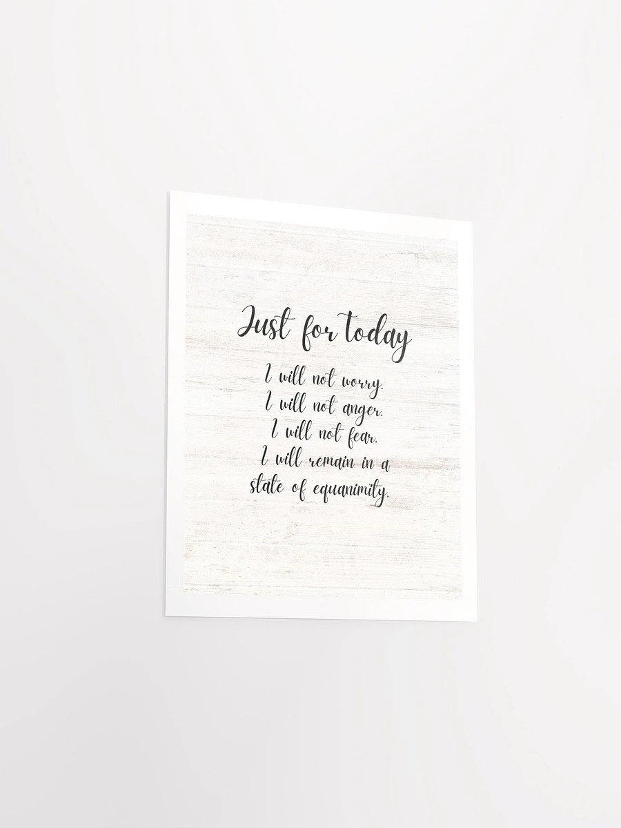 Reiki Precepts Poster, white wood background product image (3)