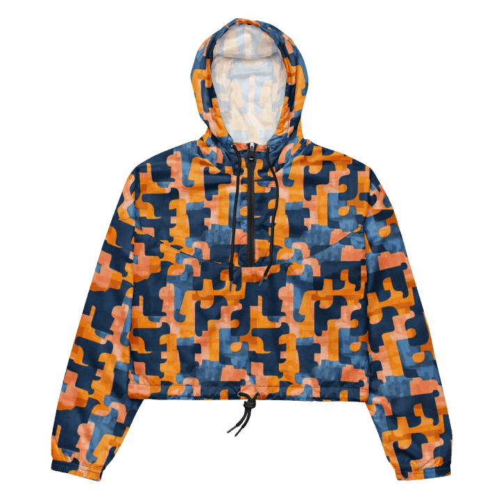 Flowing Shapes | Women's Cropped Windbreaker product image (2)