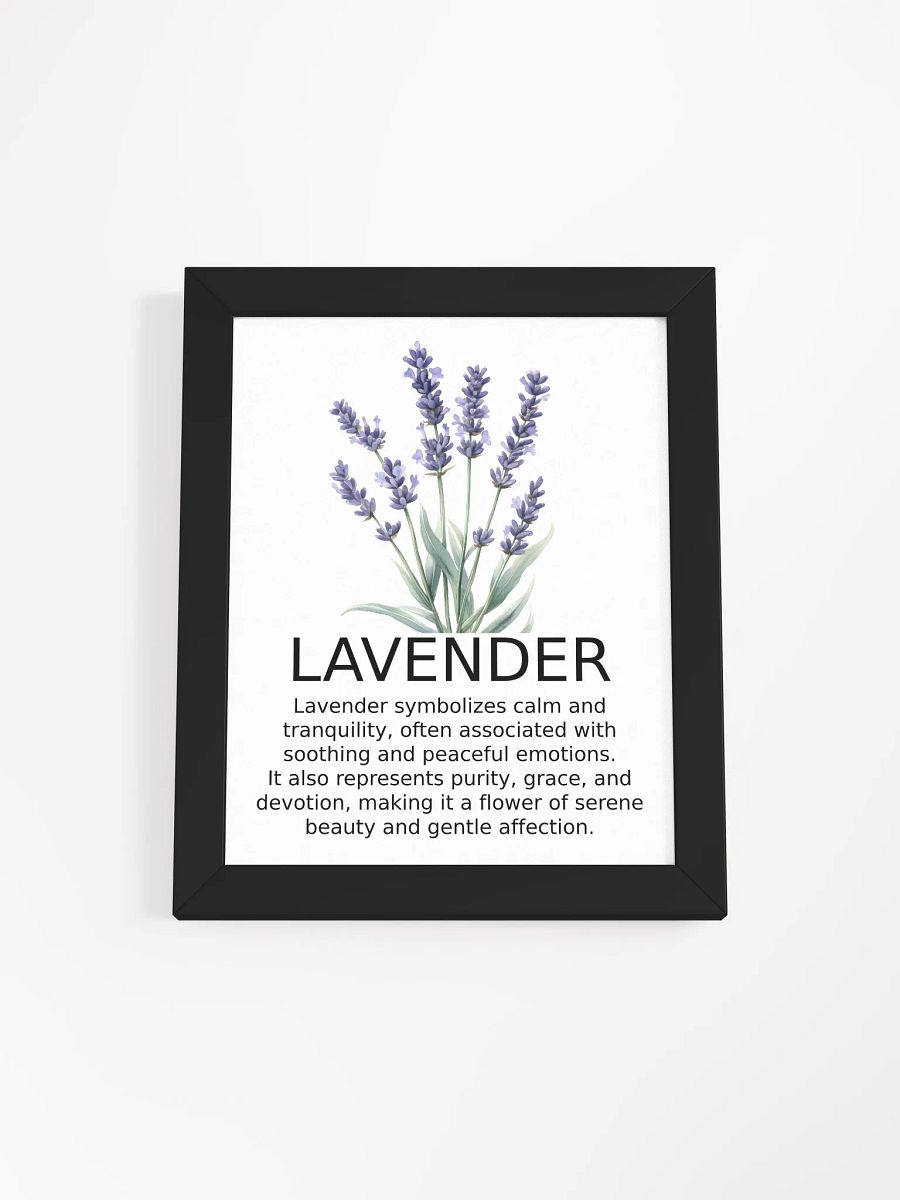 Tranquil Lavender Serenity Framed Poster product image (1)