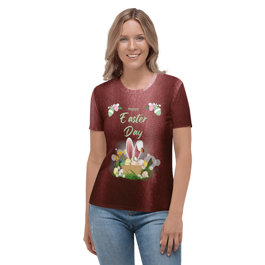 Happy Easter Day All Over Print T-shirt product image (2)