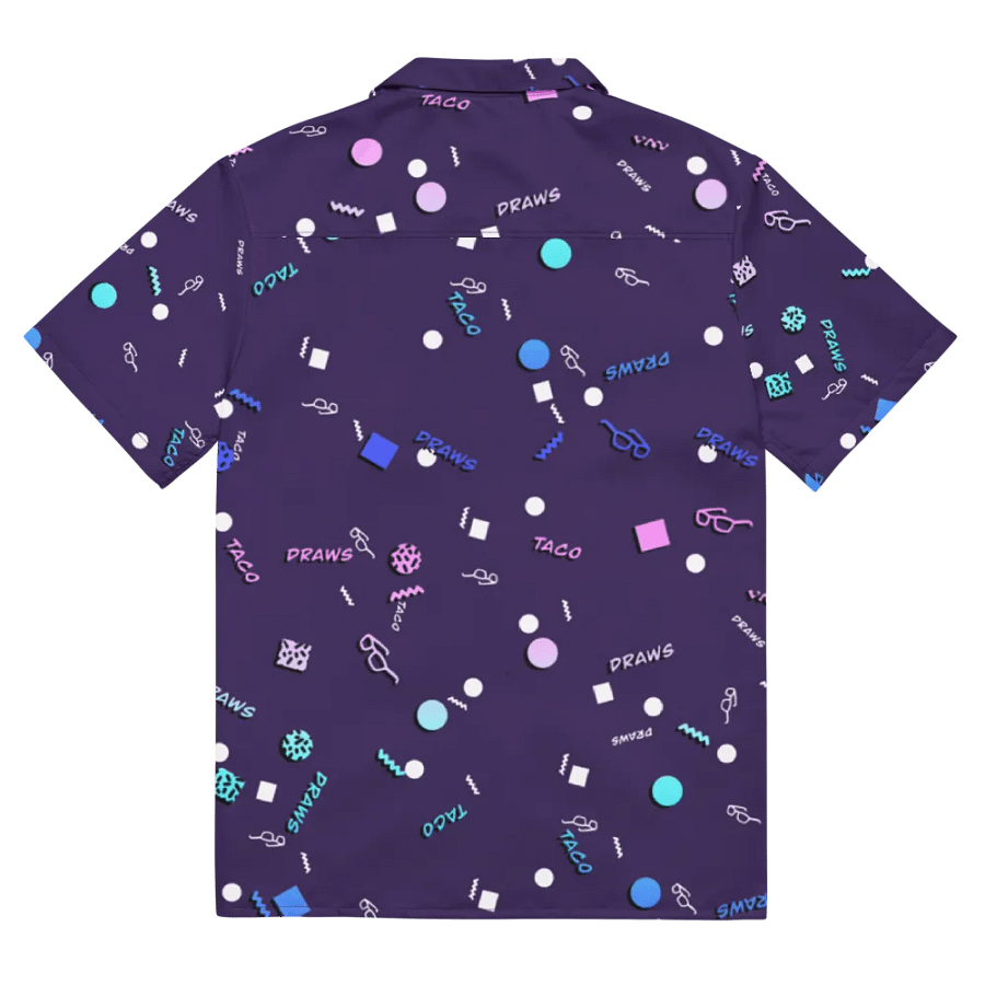 TacoDraws Retro Pattern Button-Up product image (11)