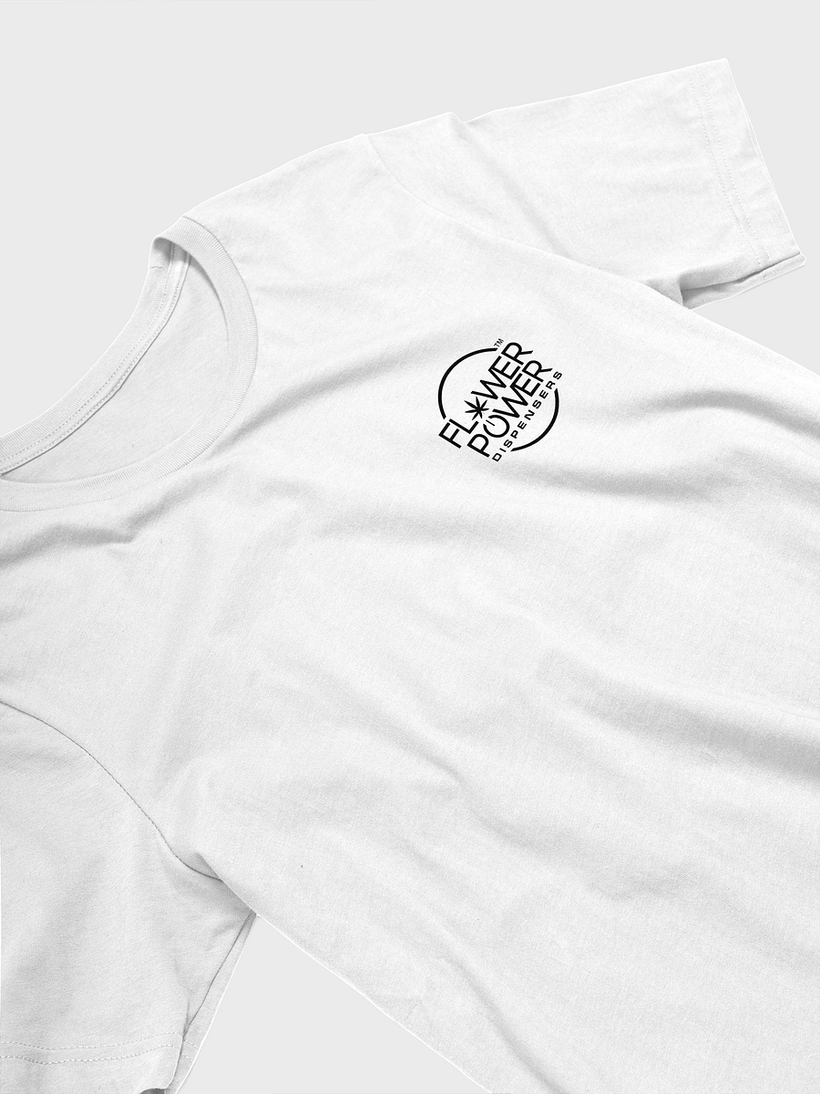 Flower Power Logo Tee (With Back Print) (White) product image (3)
