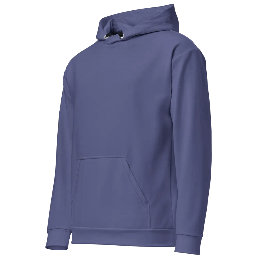 Plain Dark Purple Soft Summer Unisex Recycled Polyester Heavyweight Premium Hoodie by Treasure Pie product image (3)