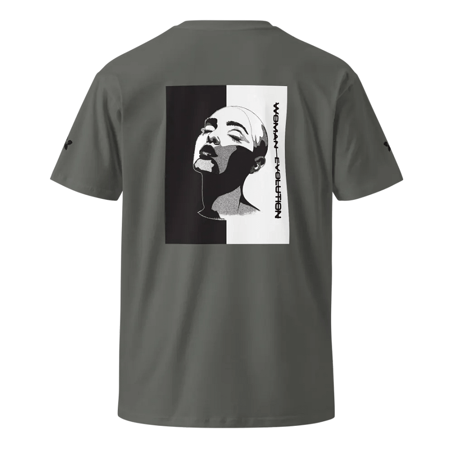 Woman Evolution as colour unisex premium t-shirt ( black version) product image (2)