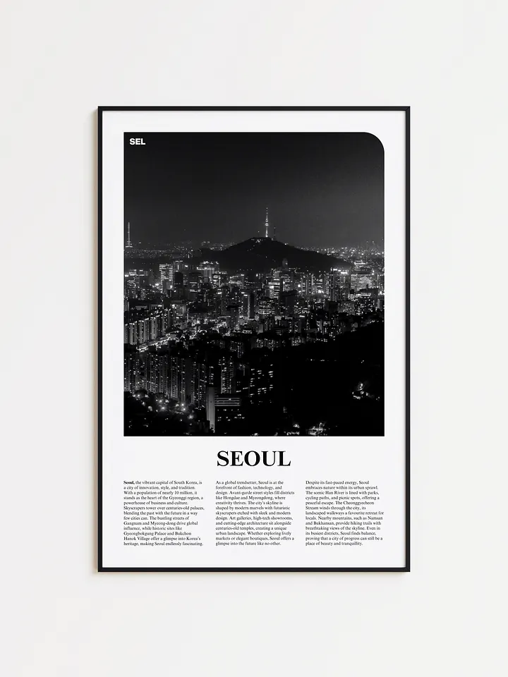 Seoul 01 Newspaper Poster product image (1)