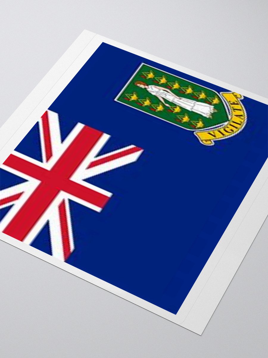 Exclusive British Virgin Islands Flag Kiss-Cut Stickers - High-Quality Vinyl, Multiple Sizes product image (8)