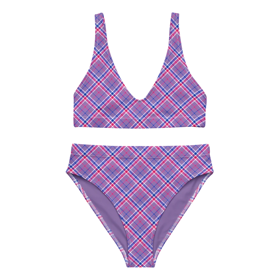 Lavender, Magenta, and Blue Plaid Bikini product image (2)