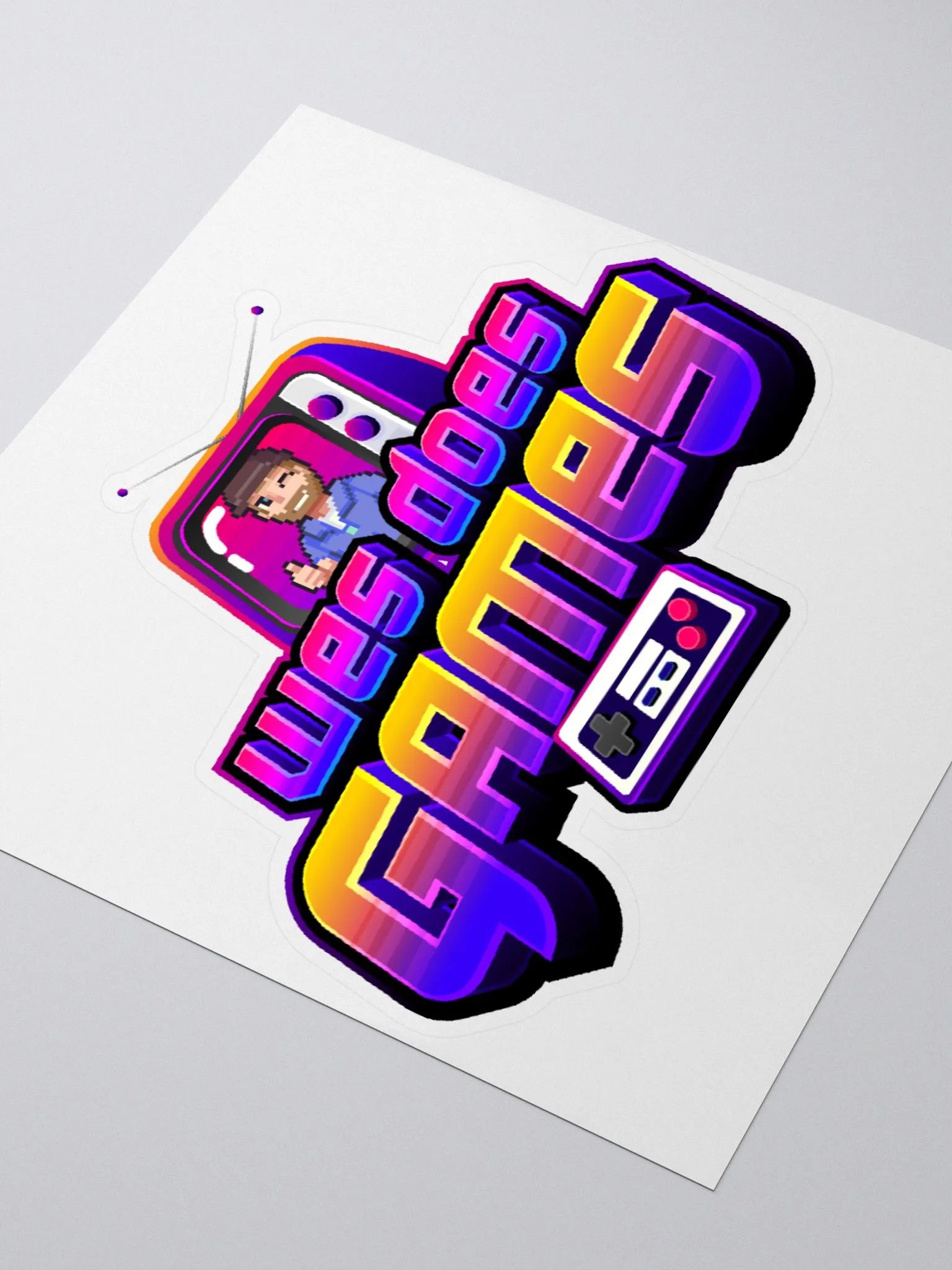 Wes Does Games Logo Sticker product image (3)