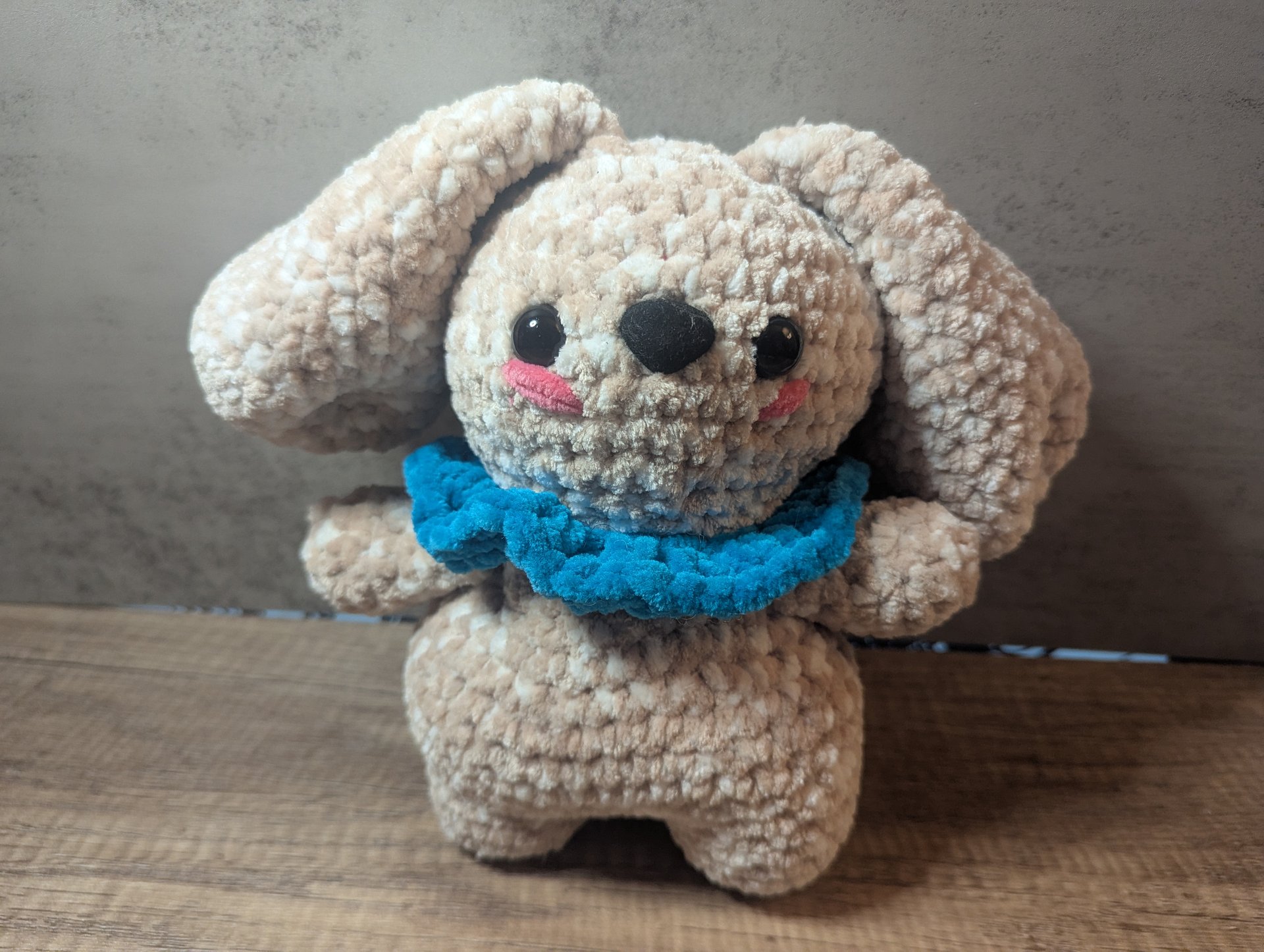 Sweet Bunny Plush - Brown/White/Blue product image (1)