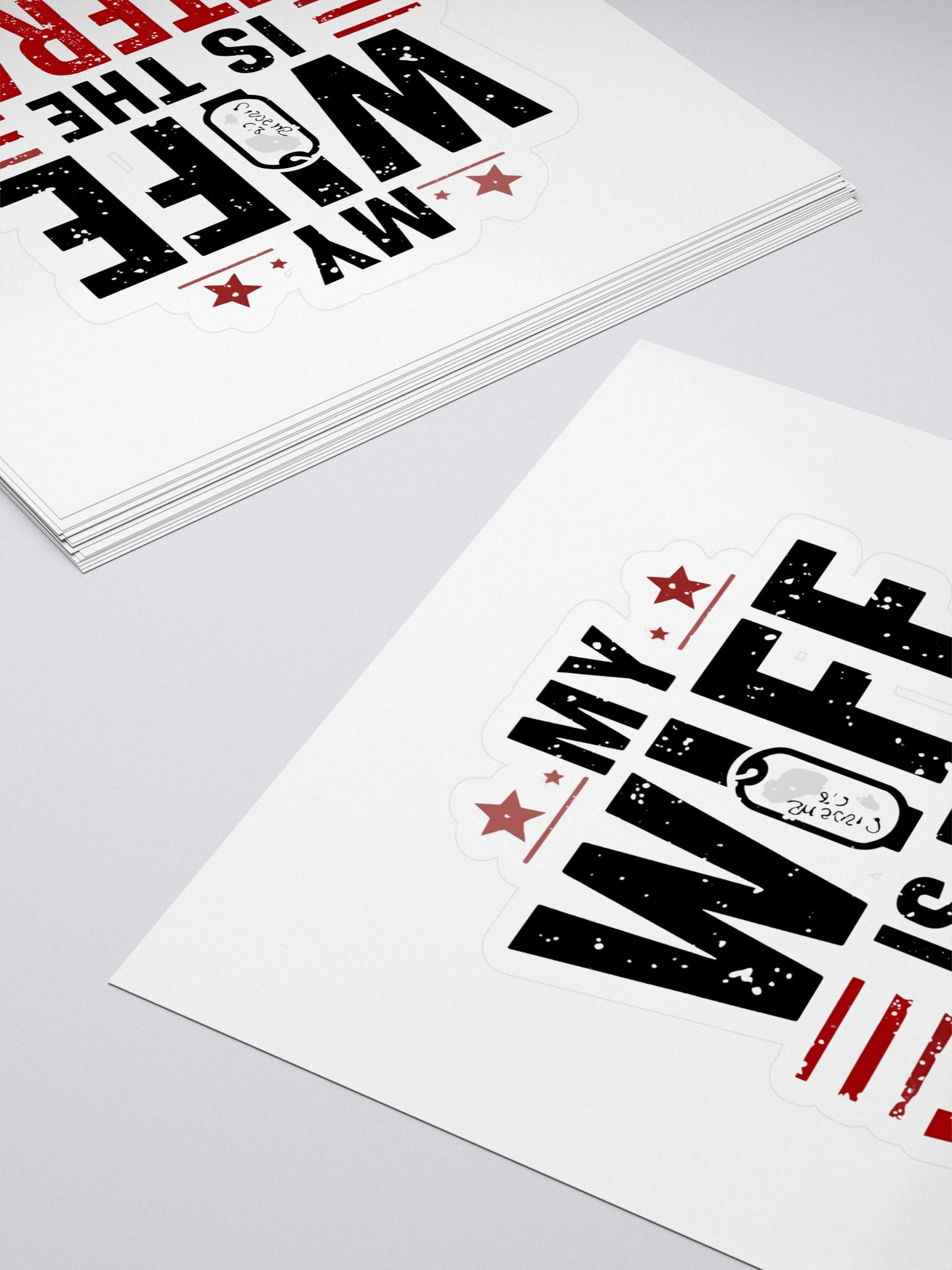My Wife Is The Veteran Vinyl Sticker product image (4)
