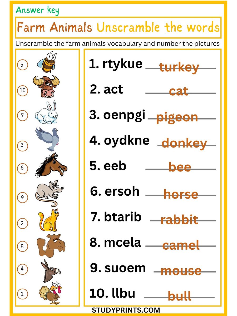 animal farm vocabulary worksheet chapters 1-3 continued answers product image (2)