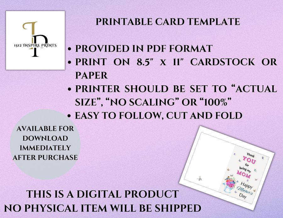 Flowers & Love Mother's Day Card product image (3)