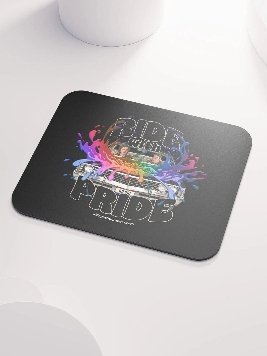 Ride with Pride Mousemat - Black product image (3)