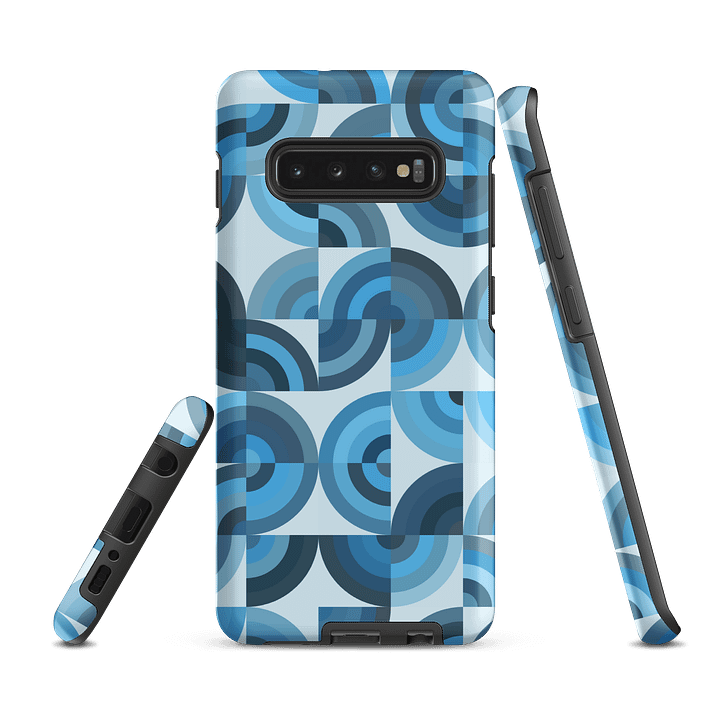 Blue Geometric Harmony Samsung® Tough Case product image (3)