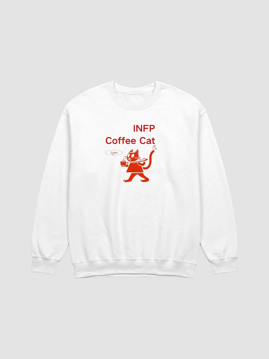 INFP : Coffee Cat Crewneck Sweatshirt product image (1)