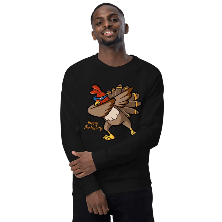 Dabbing Rooster Unisex Organic Sweatshirt product image (2)