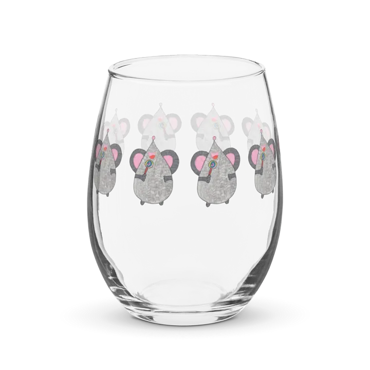 Lollipop mouse Stemless Wine Glass product image (2)