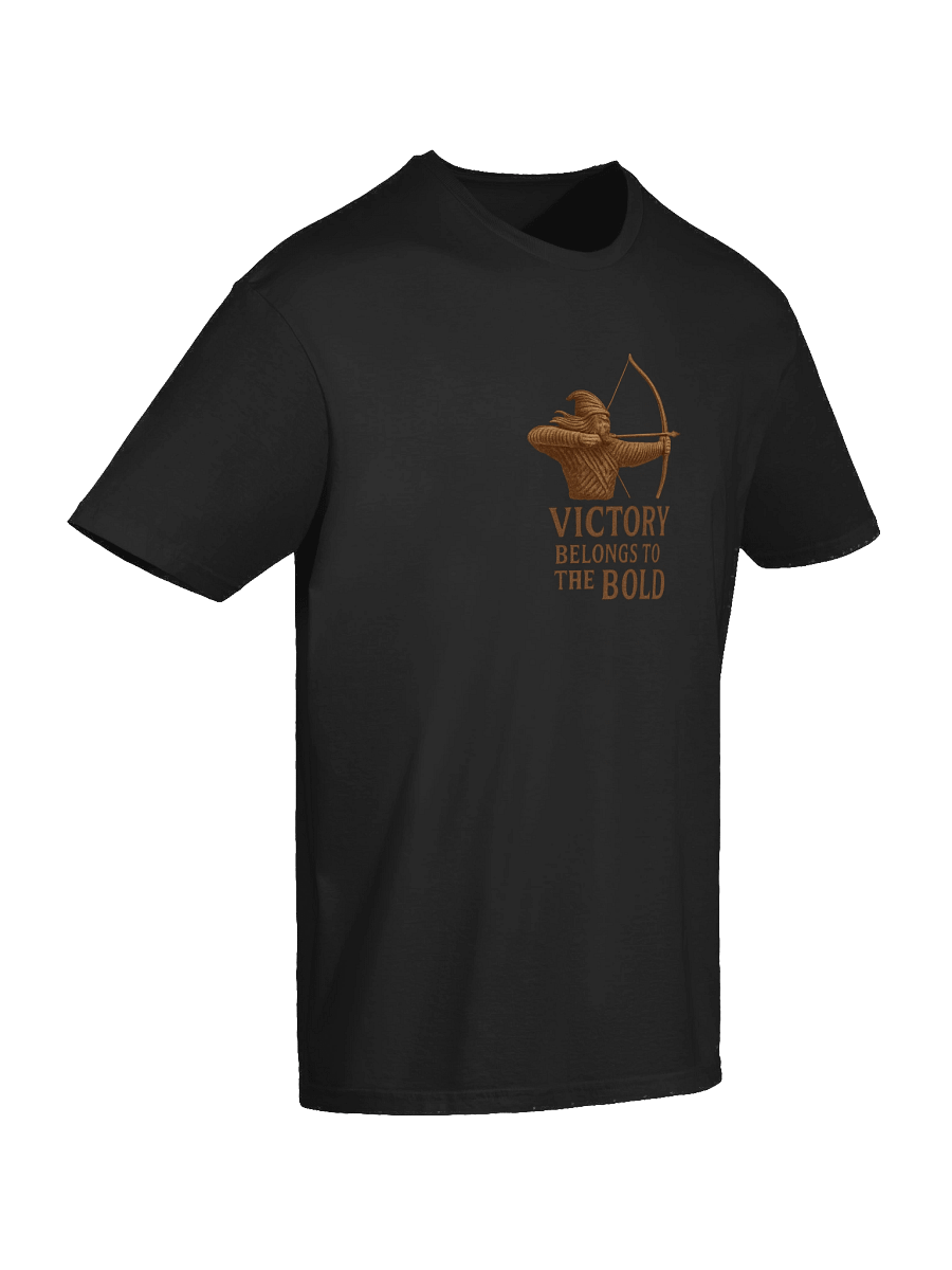 Archer Graphic T-Shirt – "Victory Belongs to the Bold" Vintage Warrior Design product image (19)