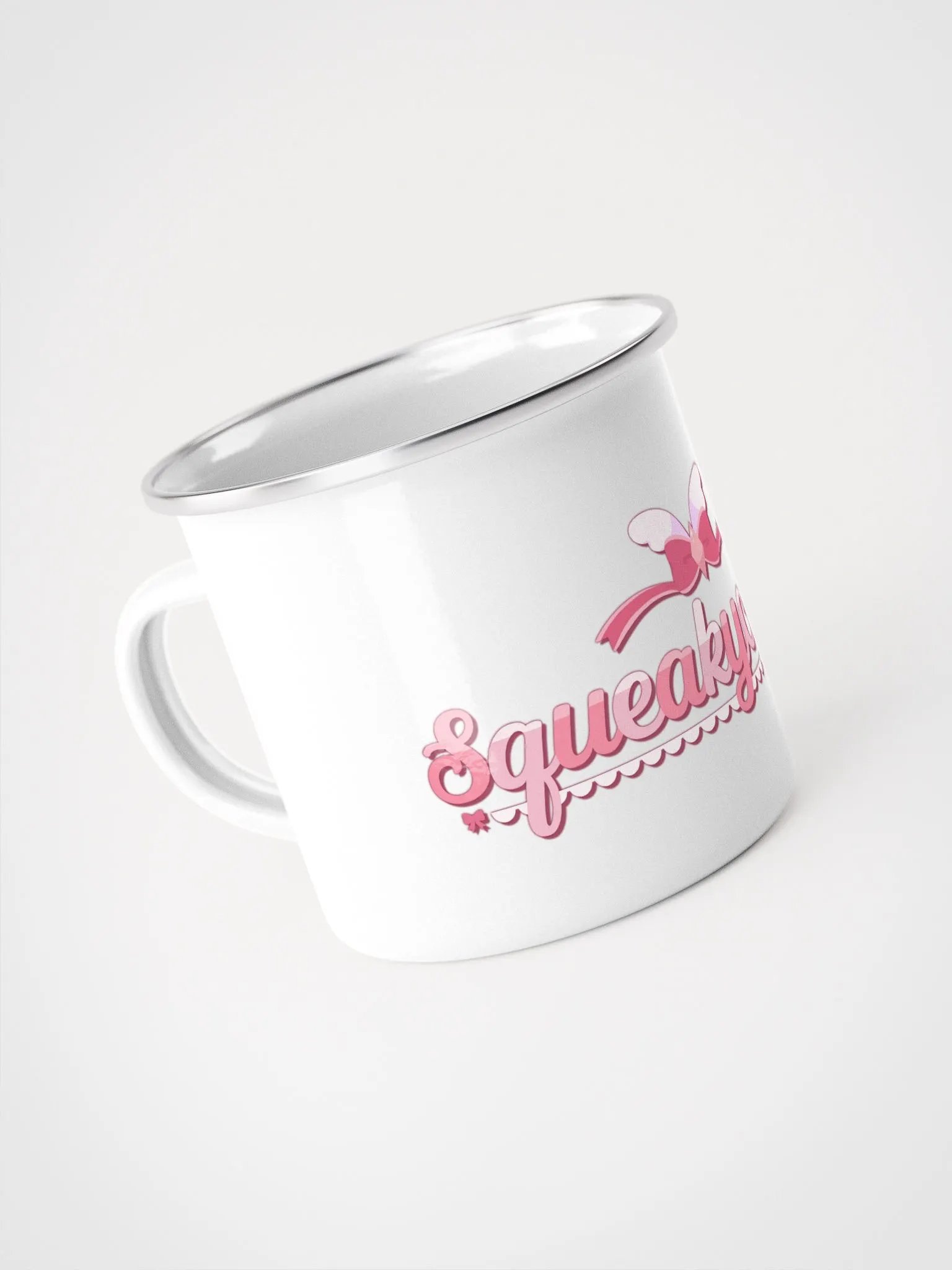 Squeakychiona Logo 12oz Enamal Mug product image (4)